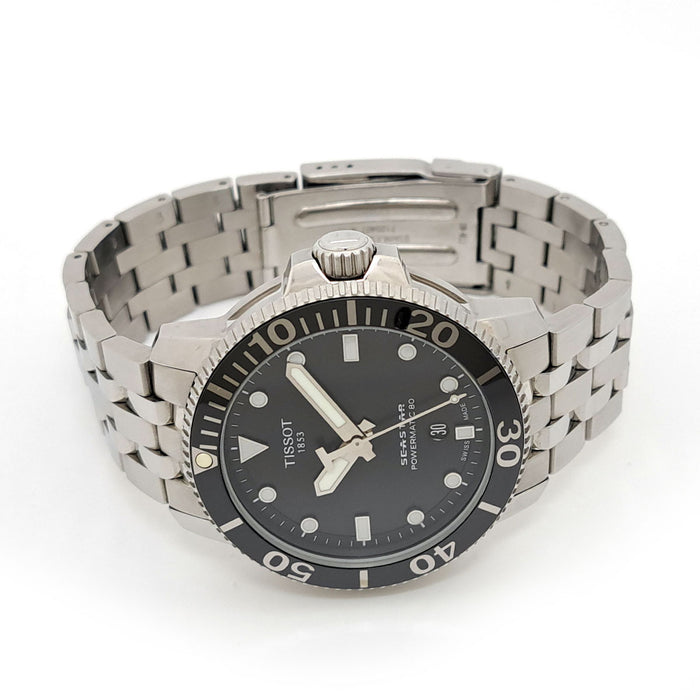TISSOT 
Seastar Powermatic 80 
With box and warranty card