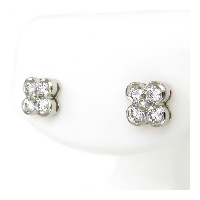 TIFFANY&Co. 
ベゼルセット ダイヤモンド ピアス