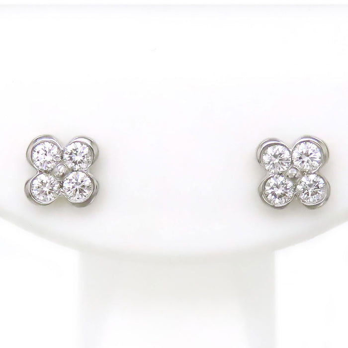 TIFFANY&Co. 
ベゼルセット ダイヤモンド ピアス