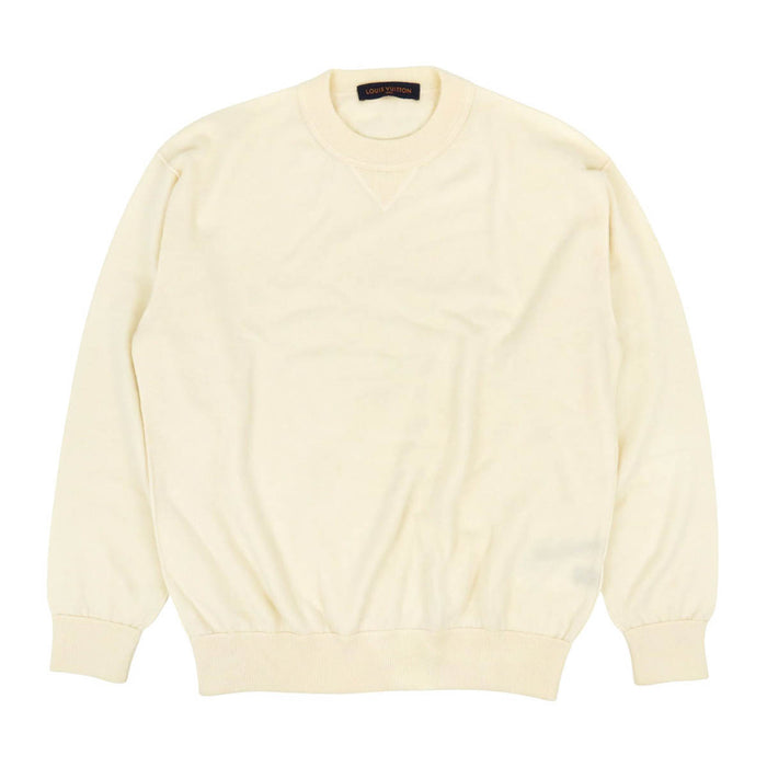 LOUIS VUITTON 
LV ロゴ RM191 JZE HGN62W カシミヤ ロングスリーブ 
インサイドアウト クルーネック ニット