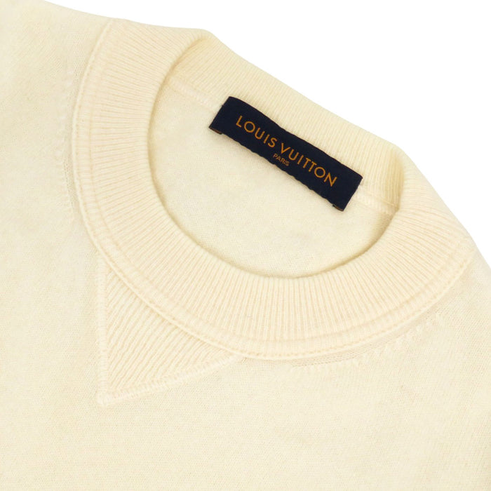 LOUIS VUITTON 
LV ロゴ RM191 JZE HGN62W カシミヤ ロングスリーブ 
インサイドアウト クルーネック ニット