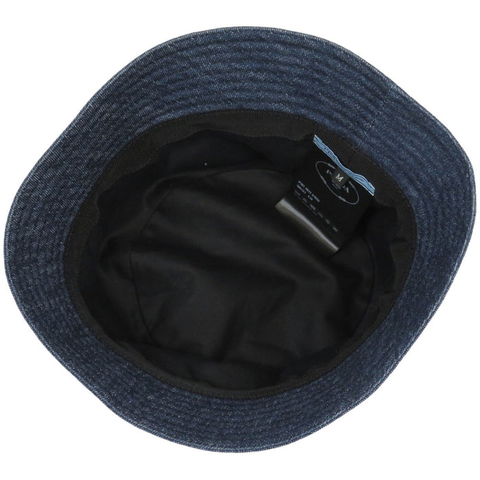 PRADA 
コットン 
トライアングルロゴ デニム バケットハット