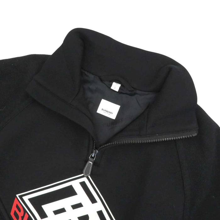 BURBERRY 
ハイネック 
TB ロゴ ハーフジップ 切替 ボア フリース