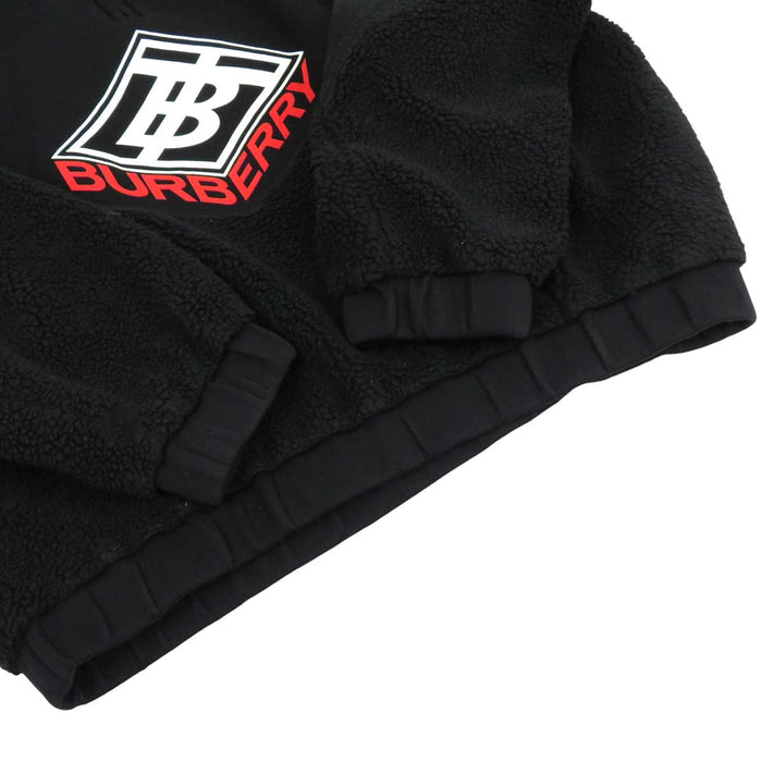 BURBERRY 
ハイネック 
TB ロゴ ハーフジップ 切替 ボア フリース