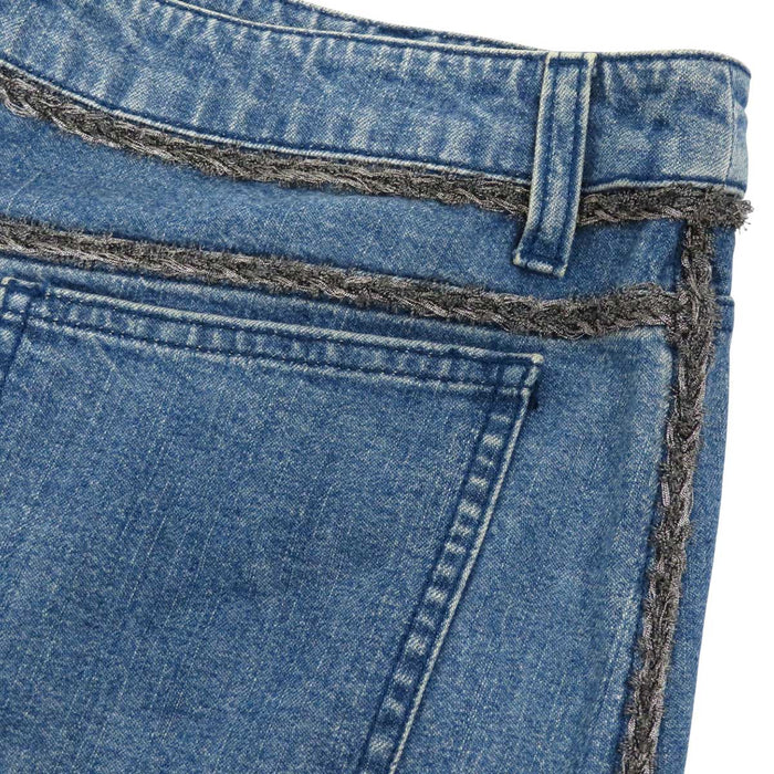 CHANEL 
06P COCO CC ココボタン ミディアム丈 コットン 
ココマーク デニムスカート