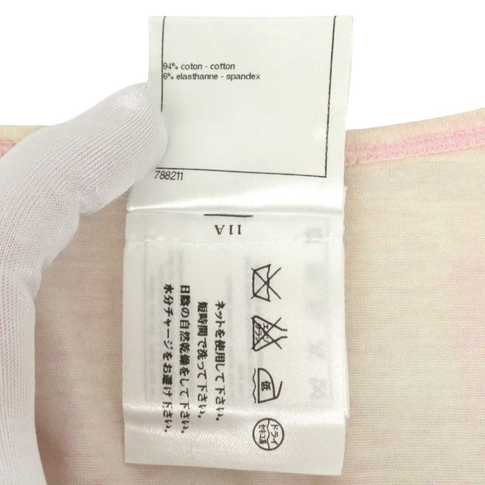 CHANEL 
09C ロゴ COCO CC ラメライン 
ココマーク ショートスリーブ Tシャツ