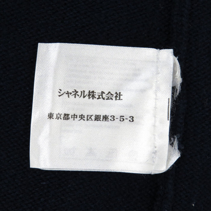 CHANEL 
09A COCO CC ココボタン ストラス コスチュームパール 
ココマーク カシミヤ カーディガン