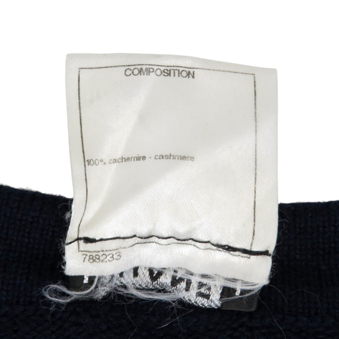 CHANEL 
09A COCO CC ココボタン ストラス コスチュームパール 
ココマーク カシミヤ カーディガン