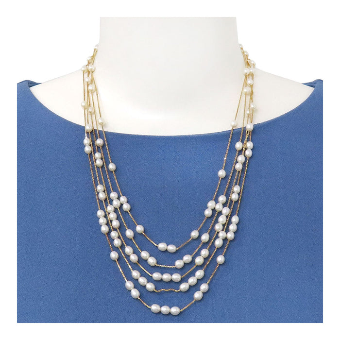 TASAKI 
Pearl 5-Strand Necklace