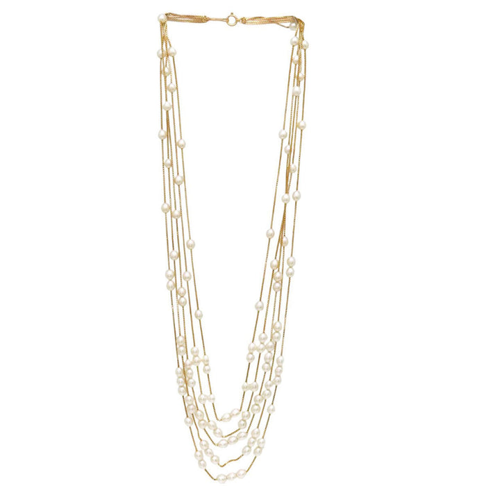 TASAKI 
Pearl 5-Strand Necklace