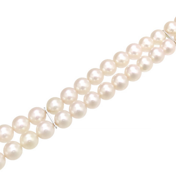 MIKIMOTO 
アコヤ パール フラワー 2連 ブレスレット