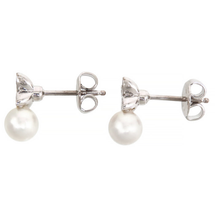 MIKIMOTO 
Flower Pearl Earrings