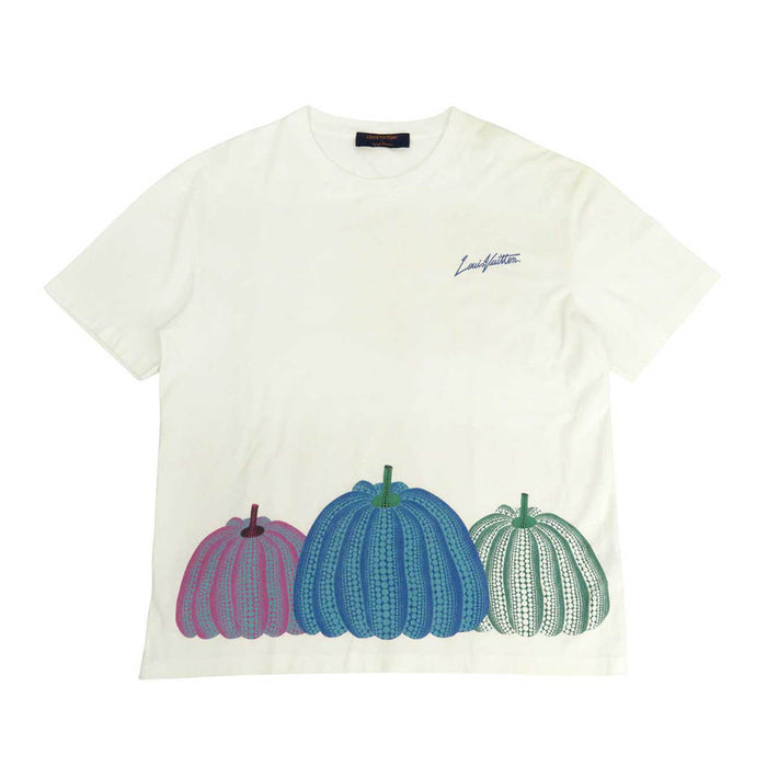 LOUIS VUITTON 
Yayoi Kusama Logo Signature 
LV×YK Pumpkin Print Short Sleeve T-Shirt