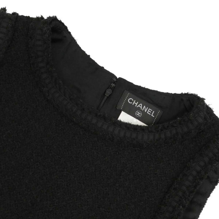 CHANEL 
COCO CC ロゴ ウール 
ココマーク ツイード ノースリーブ カットソー