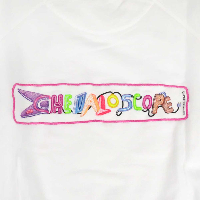 HERMES 
スウェット コットン 
Chevaloscope シュヴァロスコープ 刺繍 トレーナー