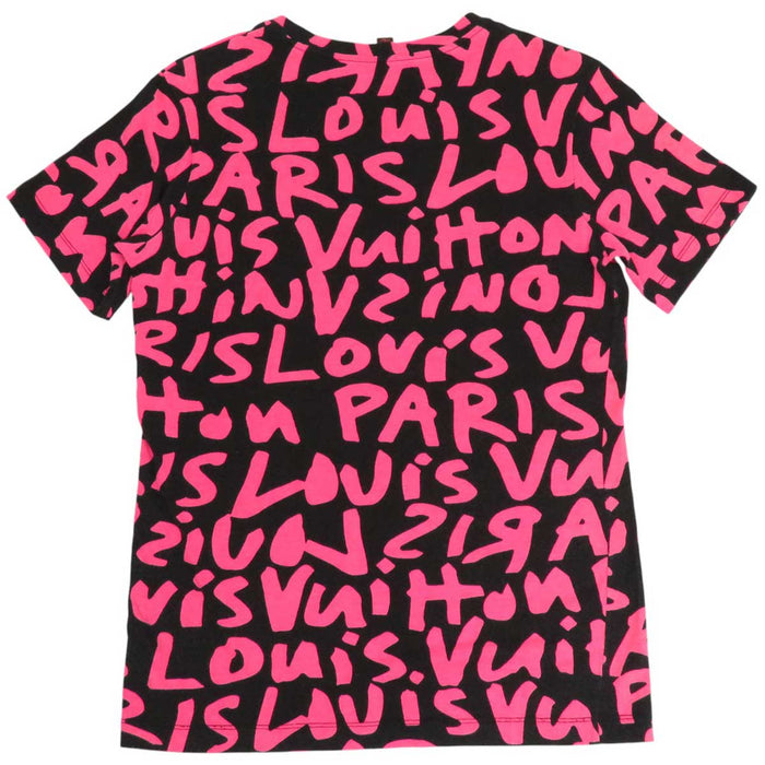 LOUIS VUITTON 
LV maglietta a taglio scollo a V 
logo graffiti stampa maniche corte T-shirt