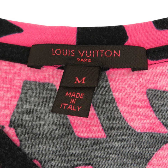 LOUIS VUITTON 
LV maglietta a taglio scollo a V 
logo graffiti stampa maniche corte T-shirt
