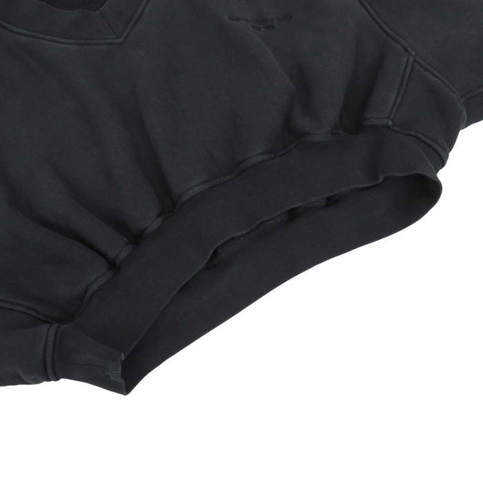 Alexander Wang 
Alexander Wang V-neck Cotton 
Logo Embroidery Cropped Sweatshirt