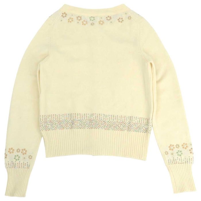 CHANEL
Logo COCO CC Coco Button Bijou
Coco Mark Beads Studs Cashmere Knit Cardigan