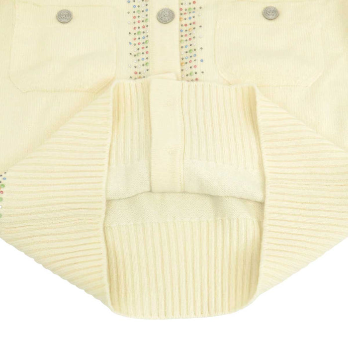 CHANEL
Logo COCO CC Coco Button Bijou
Coco Mark Beads Studs Cashmere Knit Cardigan
