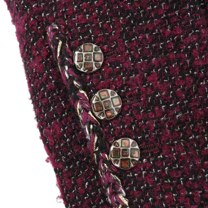 CHANEL 
22A ロゴ COCO CC ココボタン 
ココマーク ツイード ジャケット