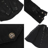 CHROME HEARTS 
JVP クロスボタン コットン レザー 
クロスパッチ デニム シャツ CHROME HEARTS -Authentic Pre-owned 長袖シャツ by TS Trading Co., Ltd.