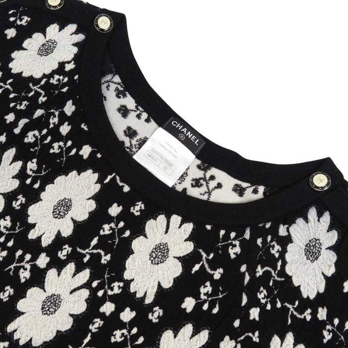 CHANEL
COCO CC Coco Button Flower All-over Pattern Cotton Blend Rayon Blend
Coco Mark Short Sleeve Dress