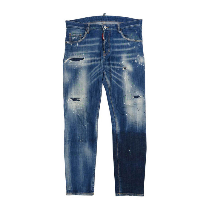 DSQUARED2 
DSQUARED2 Paint Damage Processed Cotton 
Skinny Dan Jean Skinny Denim Pants