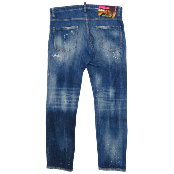 DSQUARED2 
DSQUARED2 Paint Damage Processed Cotton 
Skinny Dan Jean Skinny Denim Pants