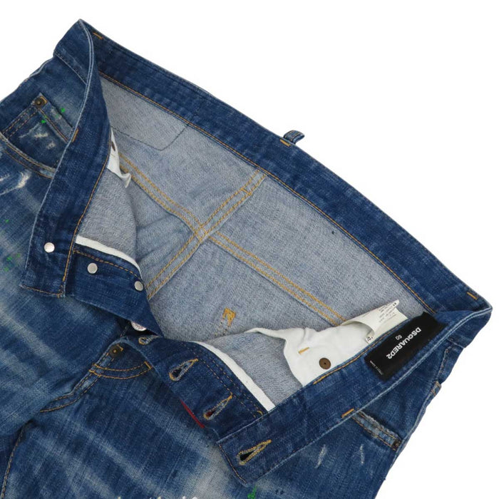 DSQUARED2 
DSQUARED2 Paint Damage Processed Cotton 
Skinny Dan Jean Skinny Denim Pants