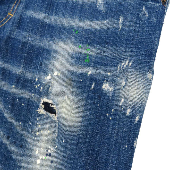 DSQUARED2 
DSQUARED2 Paint Damage Processed Cotton 
Skinny Dan Jean Skinny Denim Pants