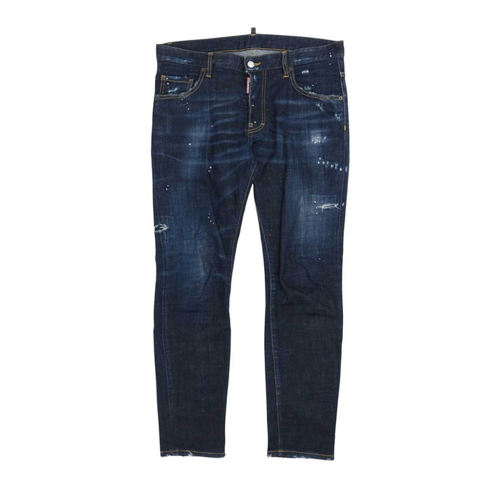 DSQUARED2 
Paint Cotton Distressed 
Skater Jean Skater Denim Pants