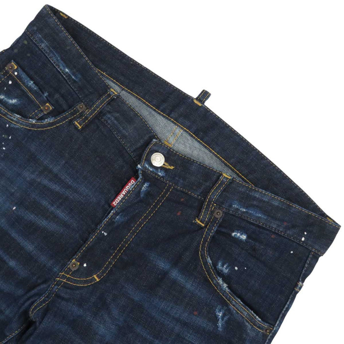 DSQUARED2 
Paint Cotton Distressed 
Skater Jean Skater Denim Pants