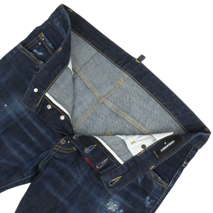 DSQUARED2 
Paint Cotton Distressed 
Skater Jean Skater Denim Pants