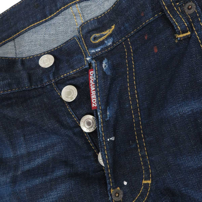 DSQUARED2 
Paint Cotton Distressed 
Skater Jean Skater Denim Pants