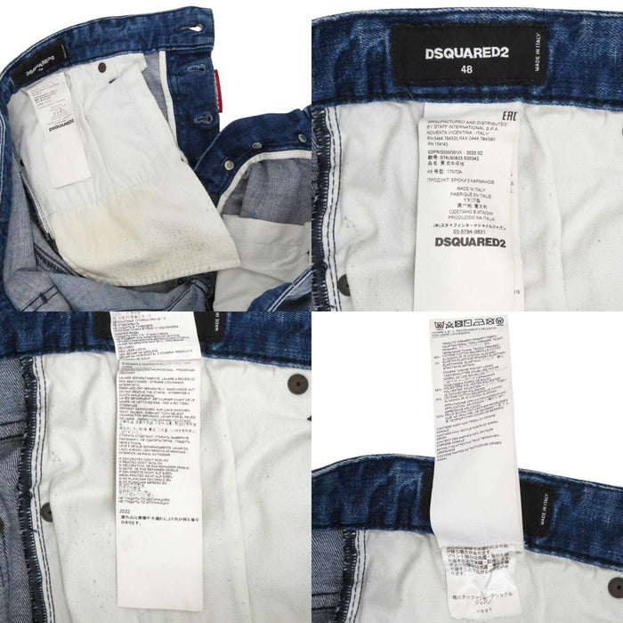 DSQUARED2 
DSQUARED2 Cotton Distressed 
Painted Denim Pants
