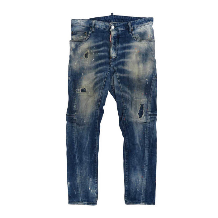 DSQUARED2 
DSQUARED2 Cotton Distressed 
Painted Denim Pants