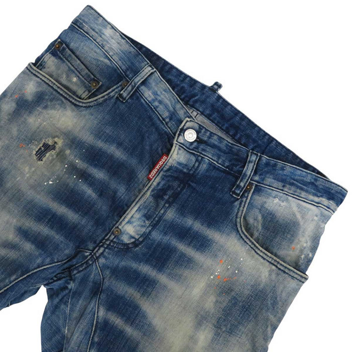 DSQUARED2 
DSQUARED2 Cotton Distressed 
Painted Denim Pants