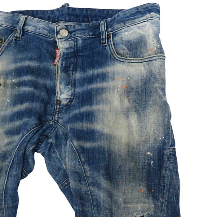 DSQUARED2 
DSQUARED2 Cotton Distressed 
Painted Denim Pants