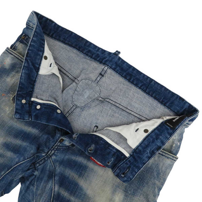 DSQUARED2 
DSQUARED2 Cotton Distressed 
Painted Denim Pants