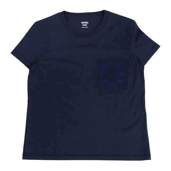 HERMES
Logo H Ash Embroidery
Mosaic Embroidered Patch Pocket Short Sleeve T-Shirt
