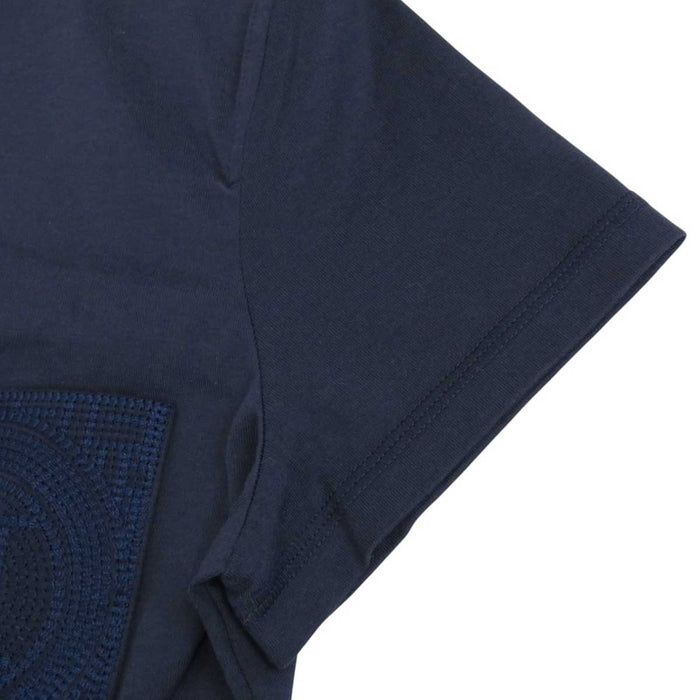 HERMES 
ロゴ H アッシュ エンブロイダリー 
モザイク 刺繍 パッチポケット ショートスリーブ Tシャツ
