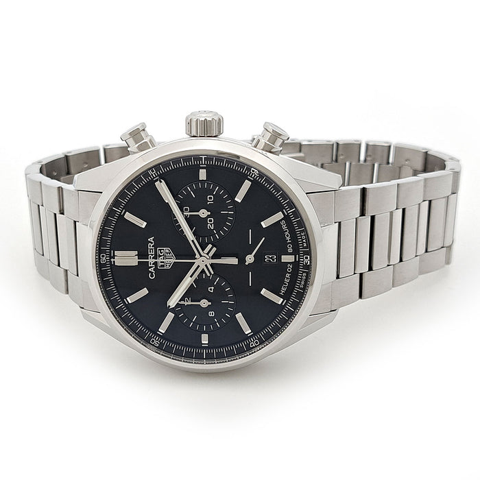 TAG HEUER 
カレラ キャリバー ホイヤー02 クロノグラフ 
箱ギャラ付