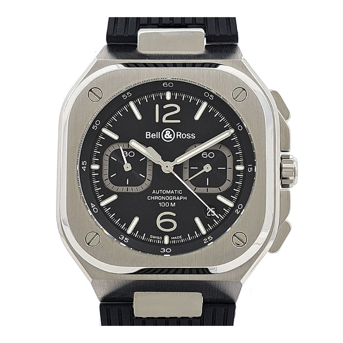 Bell＆Ross 
BR-05 クロノグラフ ブラックスチール