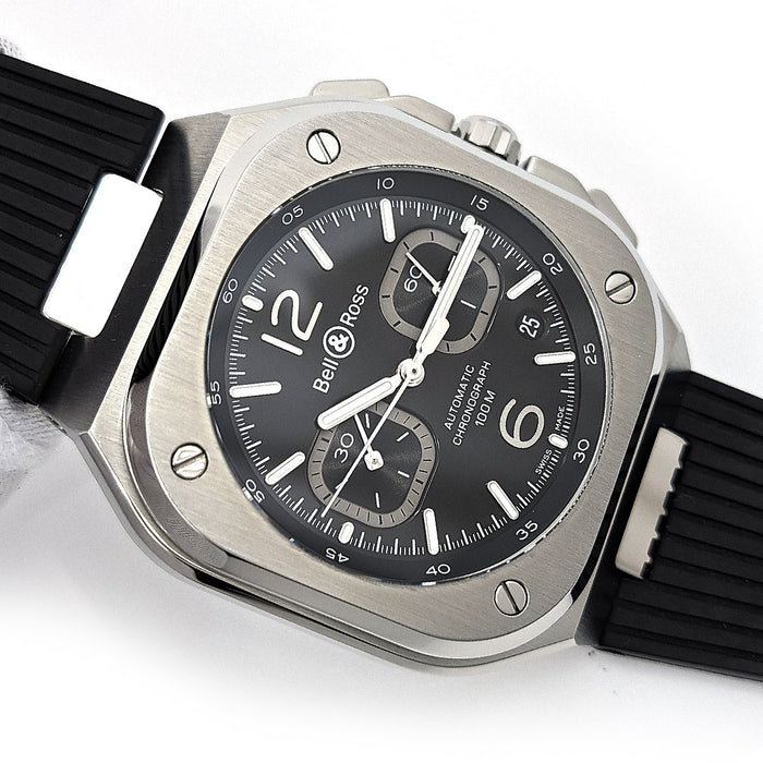 Bell＆Ross 
BR-05 Chronograph Black Steel
