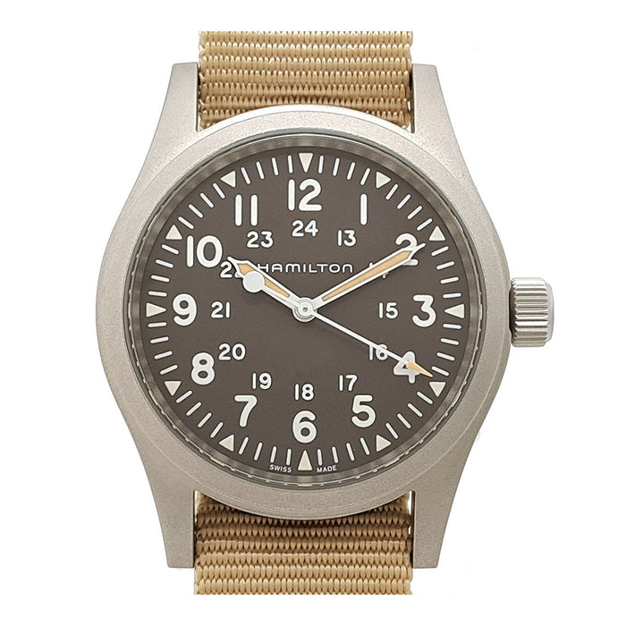 HAMILTON 
カーキ 
箱ギャラ付
