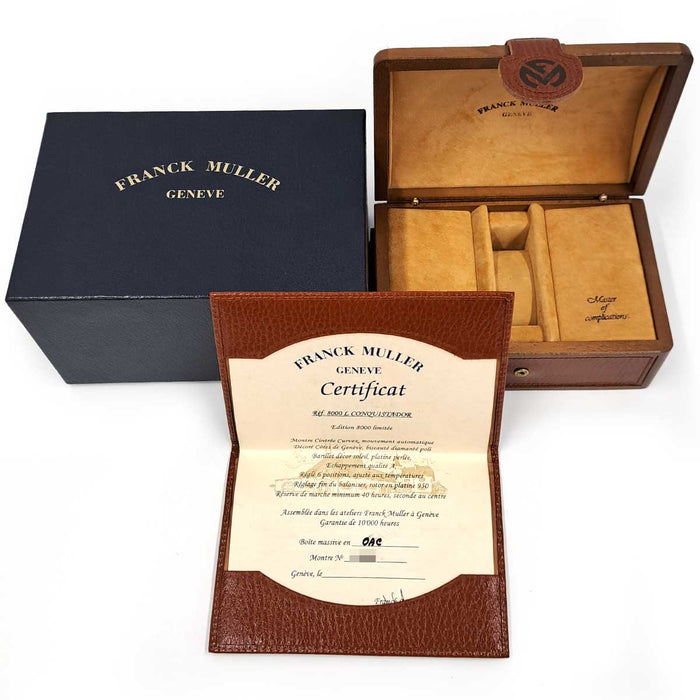 FRANCK MULLER 
Conquistador 
With box and warranty card