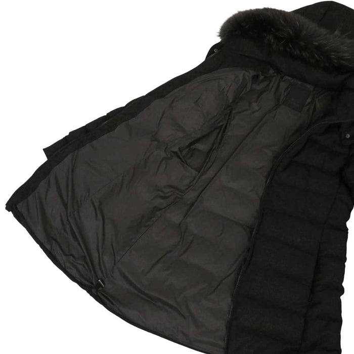 TATRAS 
ウール ロング ジップアップ 
LAVIANA ラビアナ ファー付き ダウンコート