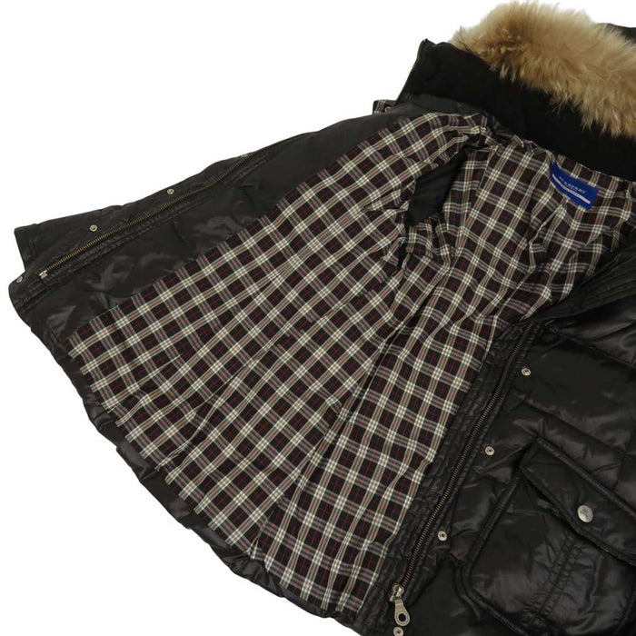 BURBERRY
Lining Check Pattern Hood Logo Embroidery Nylon
Fur Down Jacket
BLUE LABEL