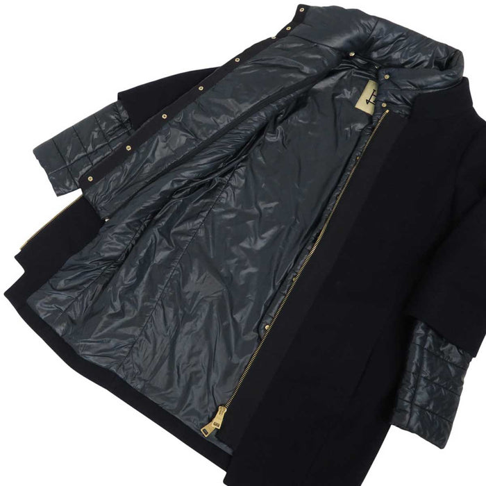 Herno 
ウール レイヤード 
デタッチャブル パネルコート